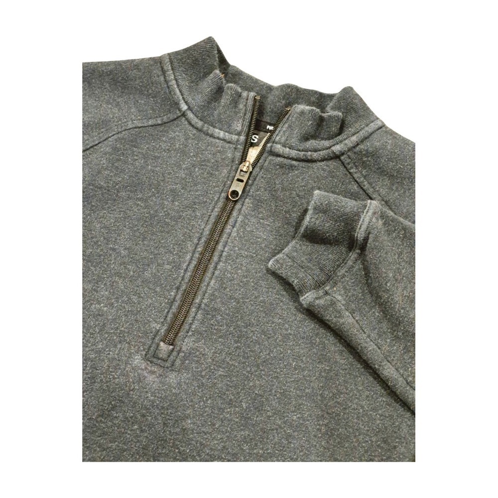 Public Rec‎ Weekend Half Zip Pullover Dark Gray Pima Cotton Blend Men's S